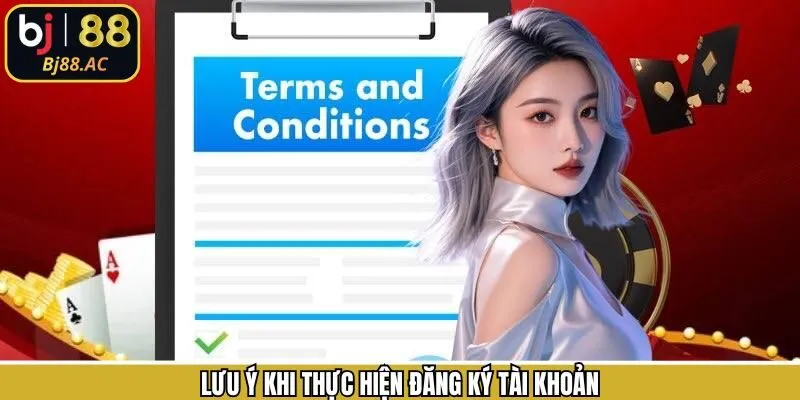 Lưu ý cần nắm khi thành viên đăng ký tài khoản 